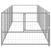 Dog Kennel Silver 53.8 ft������ Steel