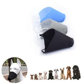 Pet Dog Adjustable Mask Non-woven Breathable Bite Mesh Mouth Mouth Beauty Anti-Stop Chewing Pet Accessories (Color: grey, size: S  2.5kg-11kg)